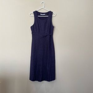 Eggplant purple knee-length dress